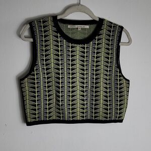 #5 RACHEL Roy Womens Jacquard Geo Crop Top